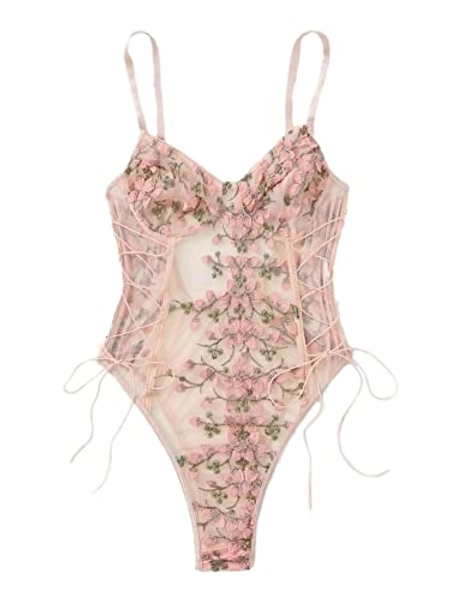 Floral One Piece Lingerie