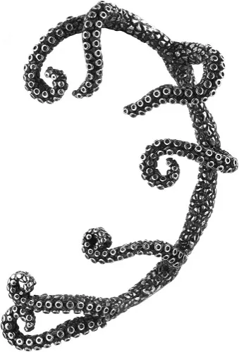 Amazon.com: HZMAN Men Women Stainless Steel Vintage Punk Octopus Kraken Tentacles Earrings Pierced Stud Earrings Party Left Ear Cuff Wrap Earrings: Clothing, Shoes & Jewelry