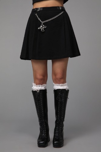 Mushie Pleated Skirt | 8 / Black