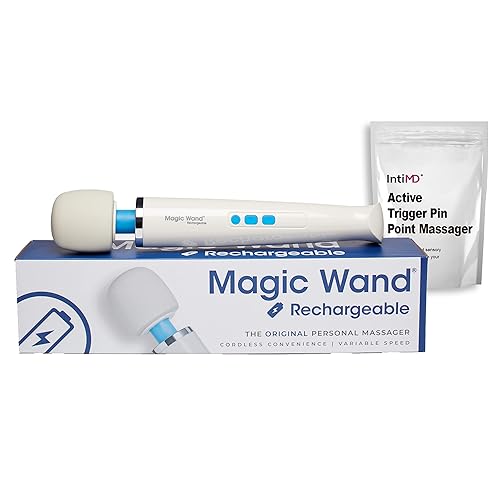 Vibratex Original Magic Wand Rechargeable Cordless HV-270 with Free IntiMD Active Personal Trigger Pin Point Massager