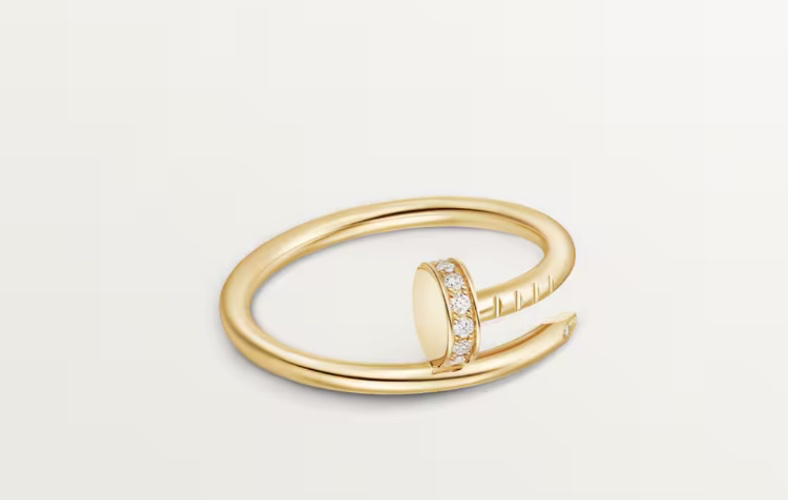 Juste un Clou ring, small model, diamonds
