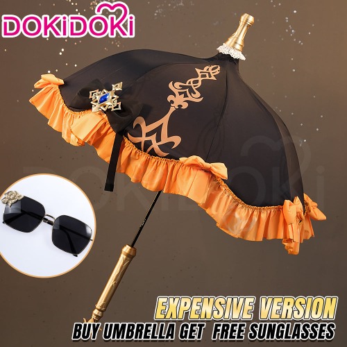 DokiDoki Game Genshin Impact Cosplay Navia Umbrella Prop Fontaine/ Sunglasses | Expensive Ver. With Free Glasses-Order Processing Time Refer to Description Page