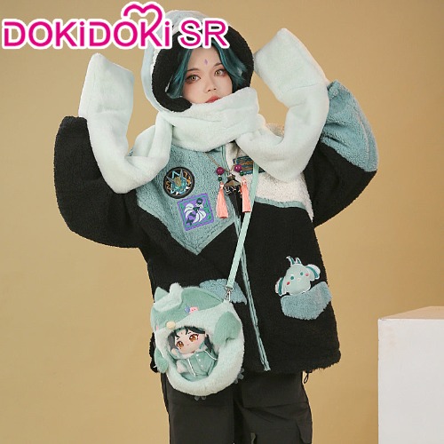 DokiDoki-SR Game Genshin Impact Cosplay Scaramouche / Zhongli / Tartaglia / Wanderer / Hutao / Xiao / Klee Bag Childe Hu Tao Plush Cute | Xiao A Bag