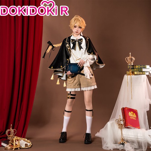 DokiDoki-R Game Genshin Impact Cosplay Traveler Sora Aether Kong / Traveler Lumine Ying Doujin Dinner Party Costume | Aether Kong-S-PRESALE