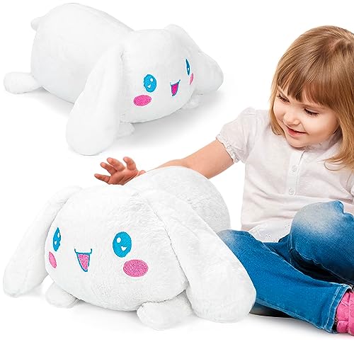 15 inch 3.2 lbs Cartoon Dog Plush Weighted Stuffed Animals, Weighted Dog Plush Animal, Cute Plush Toy Pillow, Gifts for Adults, Kids, Boys and Girls