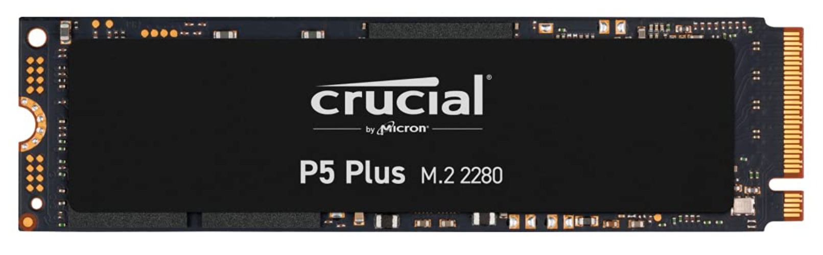 Crucial P5 Plus 2TB PCIe 4.0 3D NAND NVMe M.2 SSD, up to 6600MB/s - CT2000P5PSSD8 Black - 2TB