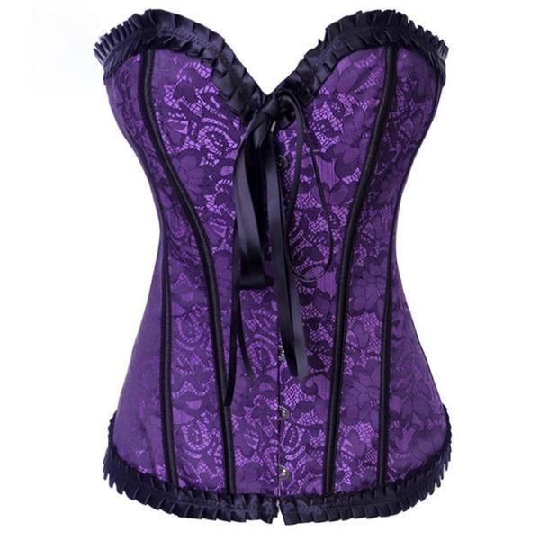 Genuine Elegant Corsets - Purple / XL