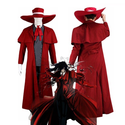 【In Stock】Anime Hellsing Cosplay Alucard Cosplay Costume - XL