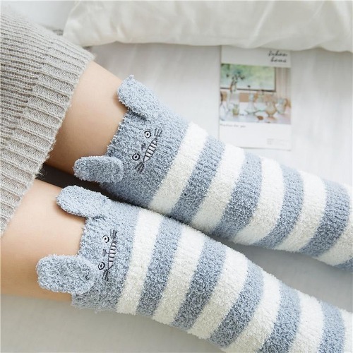 Fuzzy Thigh Highs (15+ Styles) - Totoro