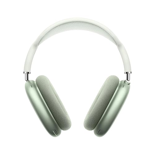Apple AirPods Max Wireless Over-Ear Headphones, Active Noise Cancelling, Transparency Mode, Personalized Spatial Audio, Dolby Atmos, Bluetooth Headphones for iPhone – Green - Lightning - Green - Without AppleCare+