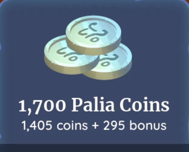 1700 Palia Coins