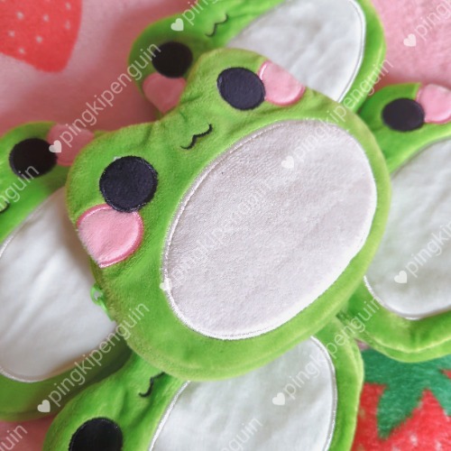 Kawaii "Pea the Frog" Plush Coin Pouch