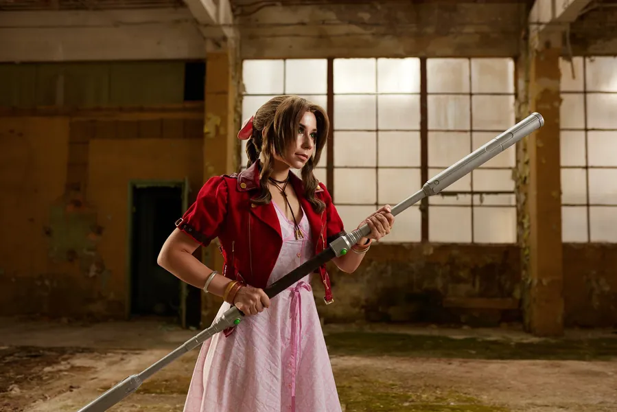 Aerith FF7 Staff - Guard Stick - modulare facile da montare e trasportare