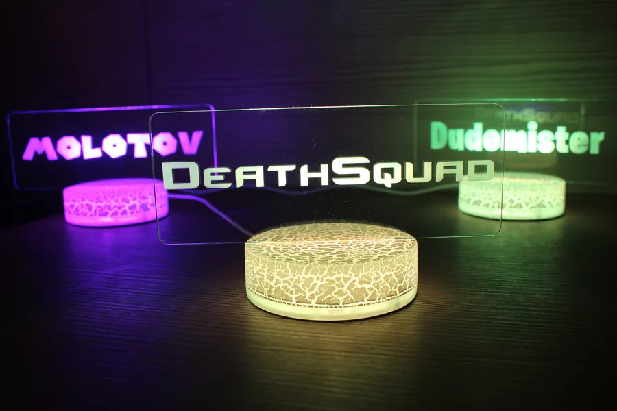 Gamer Tag Name Sign Gamertag Personalized Twitch Streaming Night Light Gamer Gift