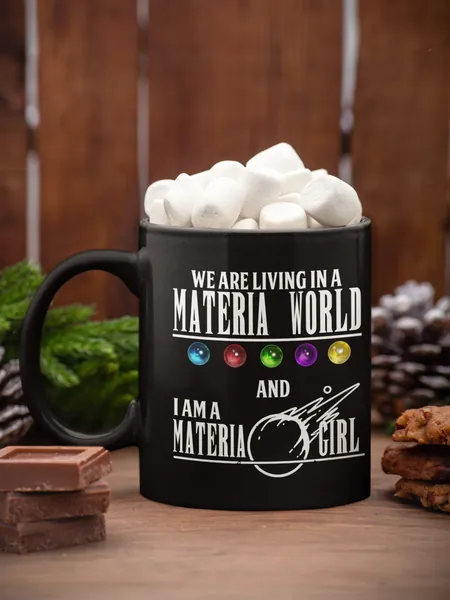 Gaming mug. FF7, jrpg fan mug. I am a Materia girl. Final fantasy inspired mug. 11/15 Coffee Mug Gift.