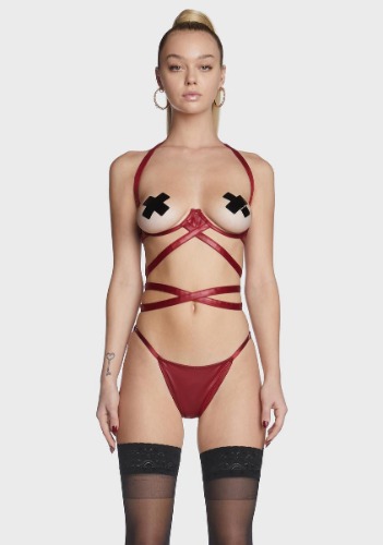Jaws Will Drop Strappy Lingerie Set | ONE SIZE