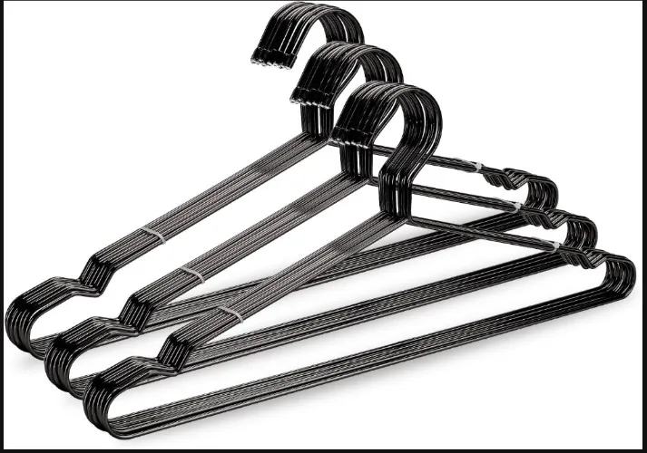 Black Metal Wire Hangers | 30 Pack