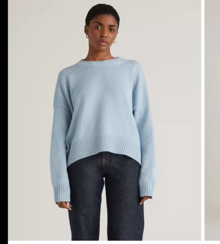 Sky Blue BF Crew Sweater
