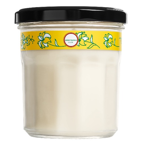 Mrs. Meyer's Soy Aromatherapy Candle, 35 Hour Burn Time, Made with Soy Wax and Essential Oils, Honeysuckle, 7.2 oz - Honeysuckle 204.1 g (Pack of 1)