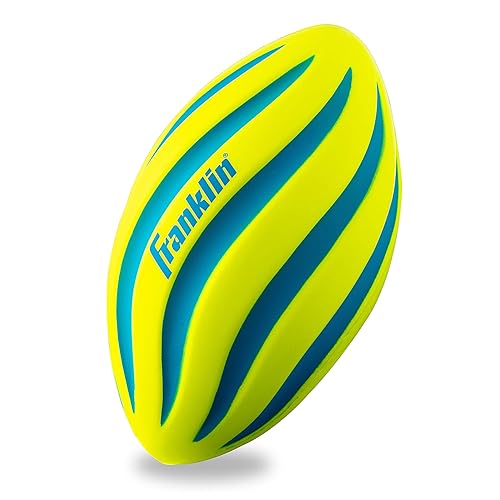 Franklin Sports Kids Foam Football - Mini Soft Foam Youth Football - Indoor + Outdoor Toy Football for Kids - Probrite 9" Mini Foam Ball - Soft Backyard + Practice Toy Ball - Yellow - Foam Football