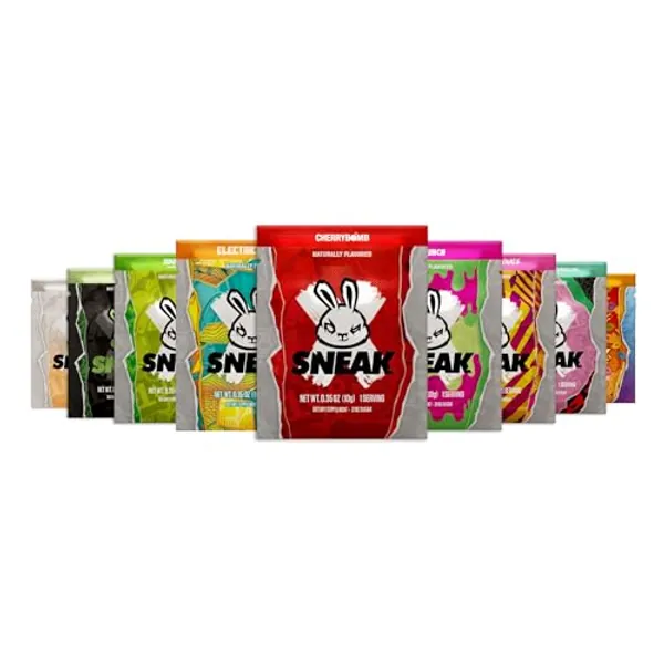 SNEAK | Starter Pack | Zero Sugar, Low-Calorie Energy Drink for Sustained Concentration & Focus | 15 Servings