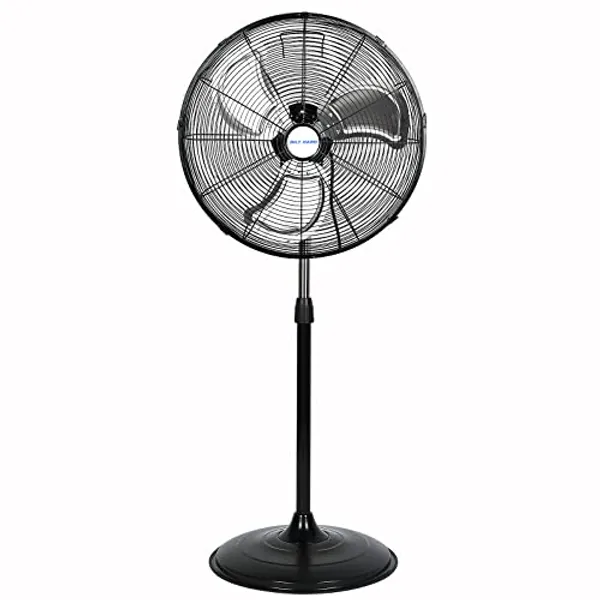 BILT HARD 5200 CFM 20" High-Velocity Industrial Pedestal Fan, 3-Speed Oscillating Stand Fan, Heavy Duty Metal Fan for Commercial, Warehouse, Garage Use