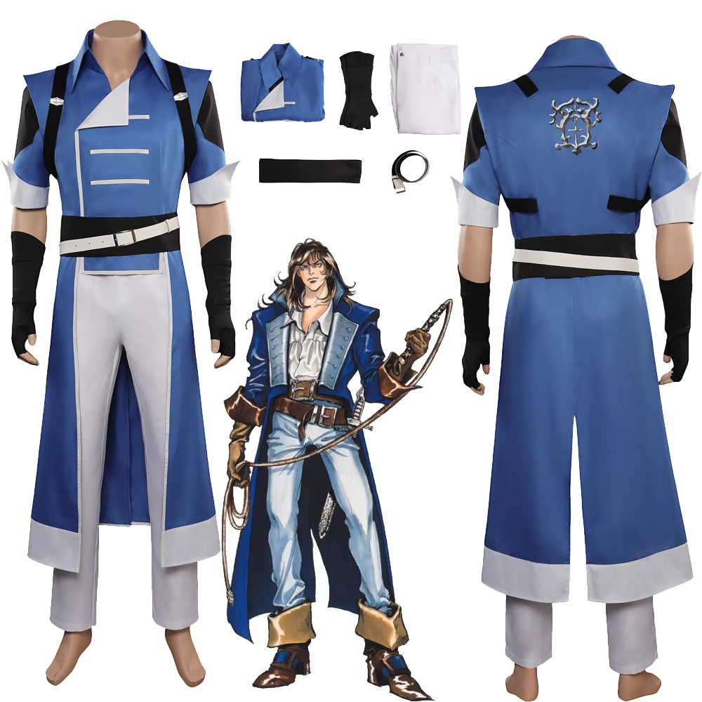Richter Belmont Cosplay Costume Anime Game Castlevania Top Pants Outfits Men Halloween Carnival Party Disguise Suit - AliExpress 200000532