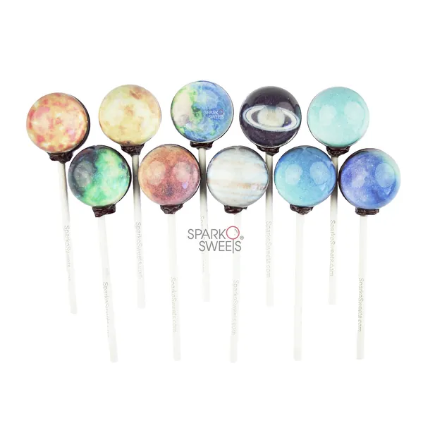 Sparko Sweets Planet Lollipops Galaxy Series Exquisite Gift Pack, 10 Ounce