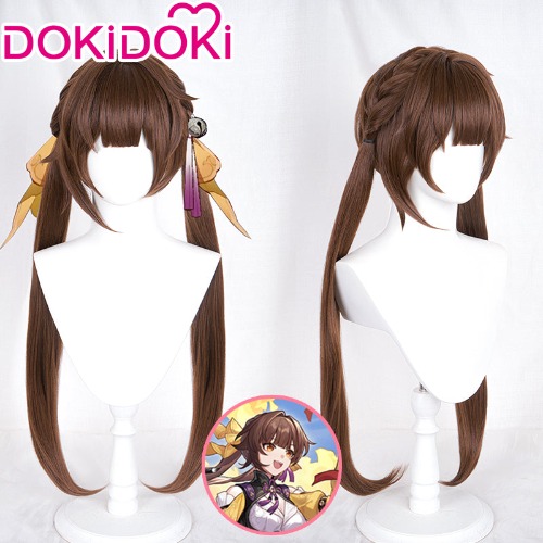 【 Ready For Ship】DokiDoki Game Honkai: Star Rail Cosplay Sushang Cosplay Wig Long Brown Twin Tail | Sushang