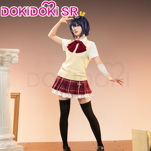 DokiDoki-SR Anime Love, Chunibyo & Other Delusions Cosplay Takanashi Rikka Costume Summer Uniform | Costume Only-M-Order Processing Time Refer to Description Page