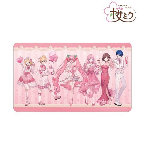 Sakura Miku Newly Drawn Group Sakura Party Ver. Art by Shugao Multi Desk Mat   Collectible

