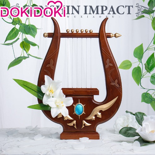 【Ready For Ship】DokiDoki-SR Game Genshin Impact Cosplay Venti Accessory Harp | Venti Harp