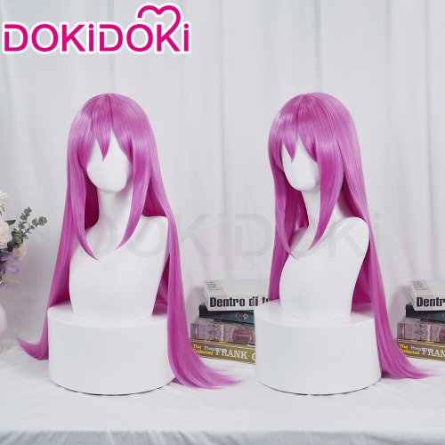 【Ready For Ship】DokiDoki Game OMORI Cosplay Aubrey Wig Long Straight Pink Hair | Wig Only-Ready For Ship