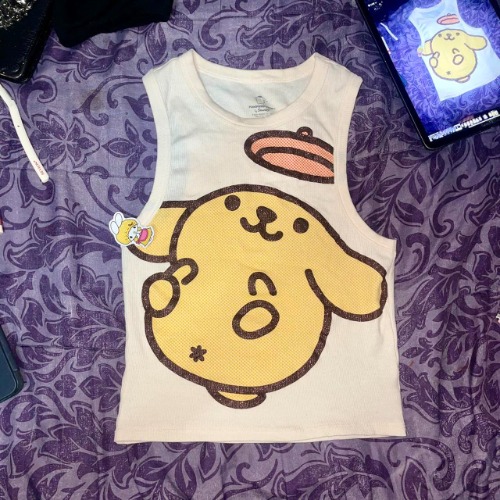 ★Silly Sanrio PomPomPurin cropped tank top 
-This...