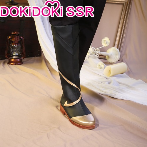 【M/L/XL Ready For Ship】DokiDoki-SSR Game Genshin Impact Cosplay Male Traveler Sora Costume Kong Aether Costume / Shoes | Shoes-M(EU 39)-PRESALE
