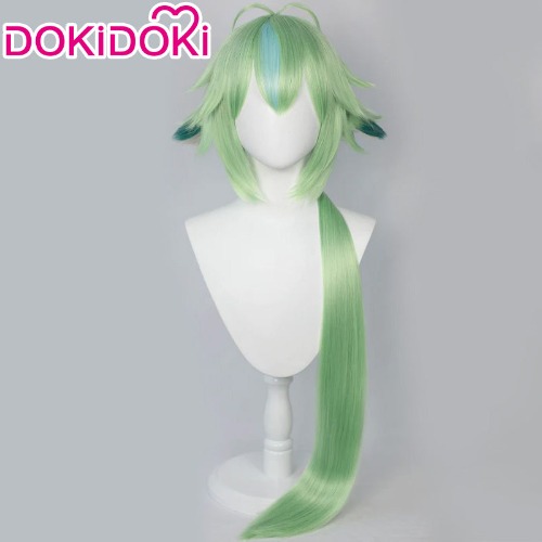 【Ready For Ship】DokiDoki Game Genshin Impact Cosplay  Sucrose   Wig Long Green | Sucrose