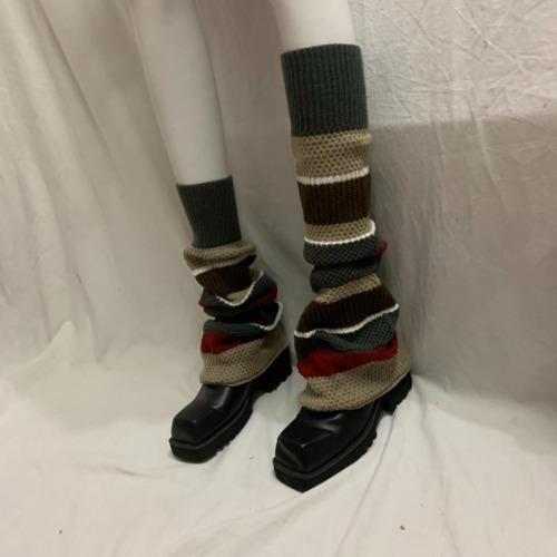 Y2k cute leg warmers with flare bottom, dopamine...