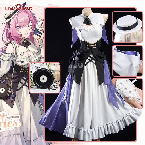 【In Stock】Uwowo Game Honkai Impact 3: Elysia Sweet Memories Collab Dress Cosplay Costumes - 【In Stock】S