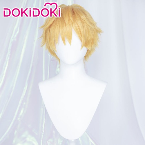 【Ready For Ship】Dokidoki Mange Anime Cosplay Wig Men Halloween Short Yellow Wig | Wig Only-Ready For Ship