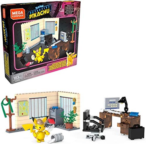 Mega Construx Detective Pikachu Detective Pikachu's Office,183 pieces