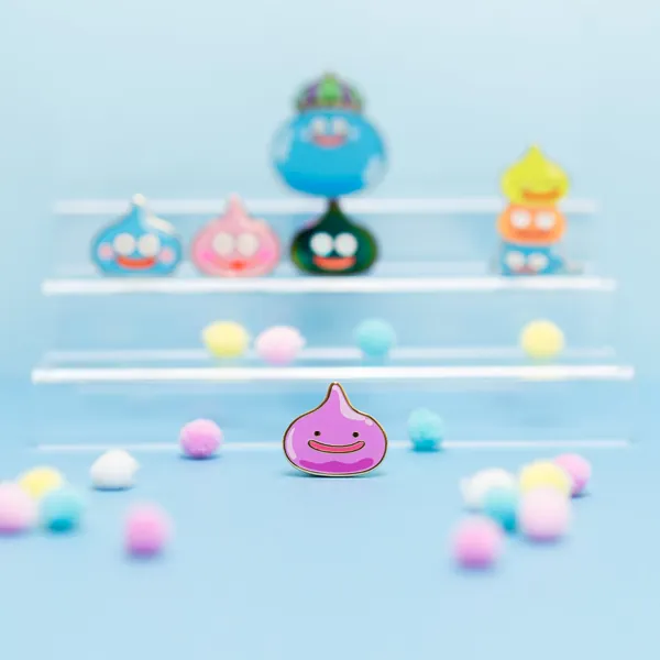 Happy Slimes Enamel Pin - Ditto Purple Slime / Locking Clasp