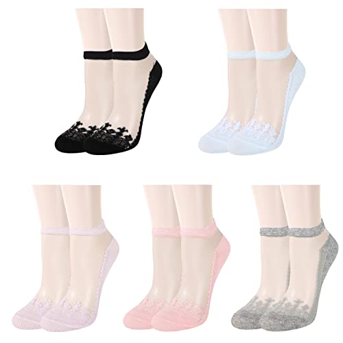 5PCS Mesh Ballerina Socks
