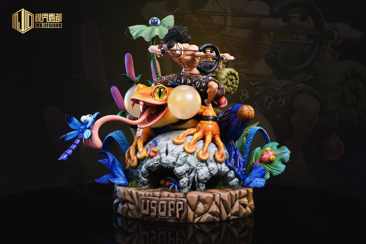 Adventure in Forest Usopp & Frog - ONE PIECE Resin Statue - MJ Studio [Pre-Order]
