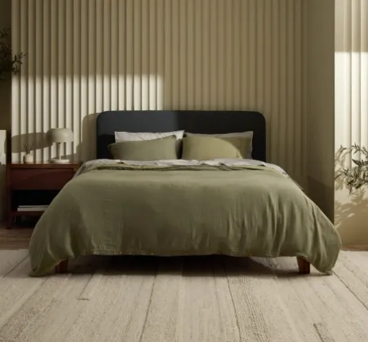 Muslin Duvet Cover - Queen, Eucalyptus