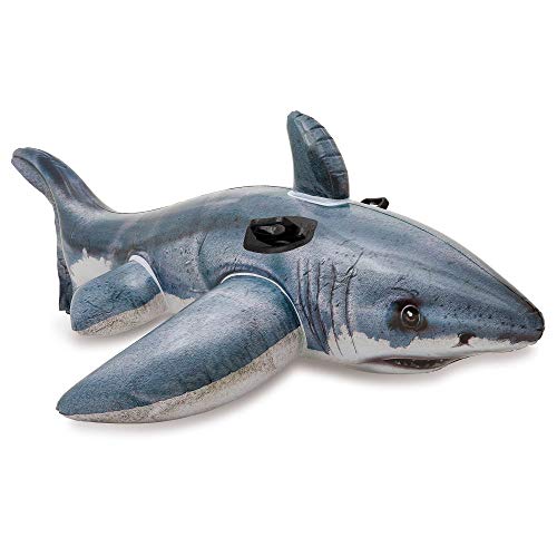 Intex Great White Shark Ride-On, 68" X 42", for Ages 3+