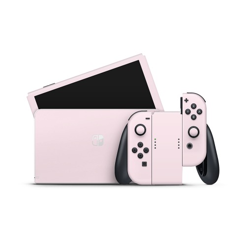 Baby Pink Nintendo Switch OLED Skin - Full Set