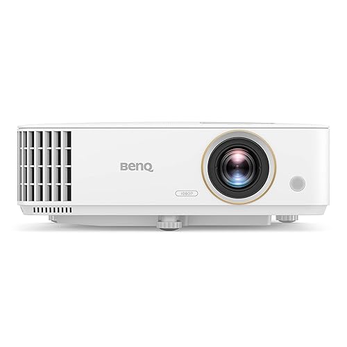 BenQ TH585P 1080p DLP Gaming-Beamer, 3.500 Lumen, HDMI, 3D, geringe Reaktionszeit für Gaming-Konsolen, weiß, 9H.JLS77.14E - Single