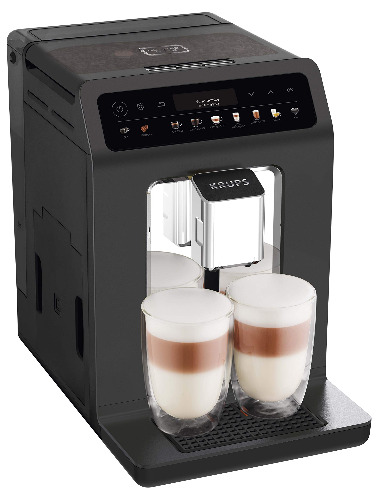 KRUPS EA895N40 Evidence One Automatic Coffee Machine, Espresso, Cappuccino, Meteor Grey, 17 Drink Options, Bean to Cup