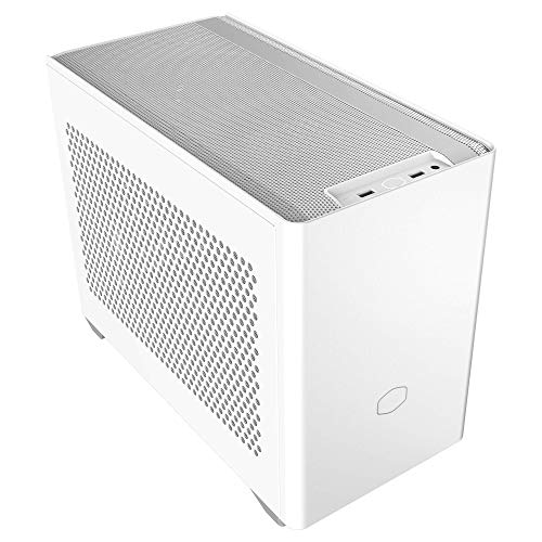 Cooler Master NR200 White SFF Small Form Factor Mini-ITX Case, Vented Panels, Triple-slot GPU, Tool-Free, 1x 120mm Fan, 1x 92mm, 360 Degree Accessibility (MCB-NR200-WNNN-S00) - White - NR200