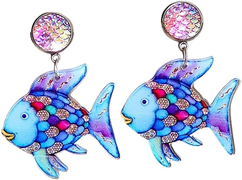 Rainbow Fish Earrings 